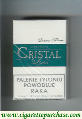 Cristal Menthol Lights cigarettes Luxury Tobacco